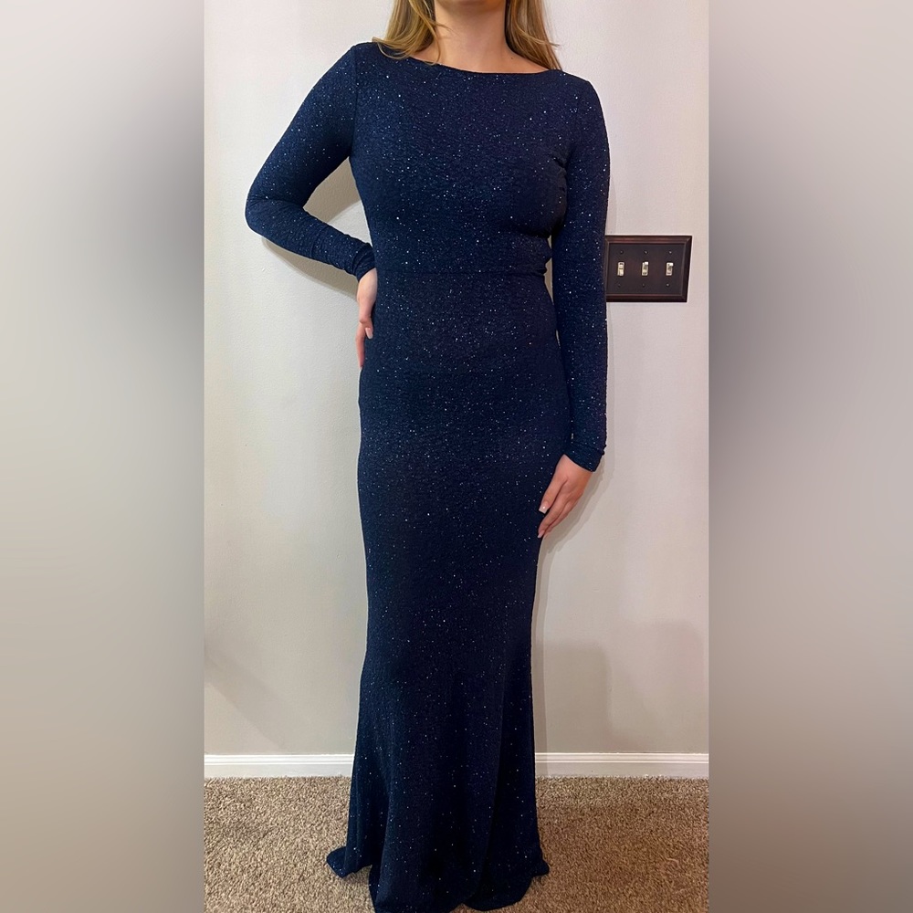 Sparkly blue prom dress size small